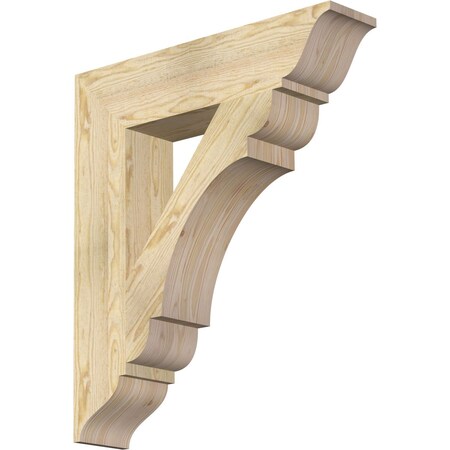 Ekena Millwork Olympic Traditional Rough Sawn Bracket, Douglas Fir, 6"W x 28"D x 32"H BKT06X28X32OLY01RDF
